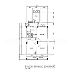 Blk 30 Jalan Klinik (Bukit Merah), HDB 3 Rooms #583106601